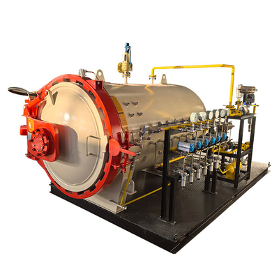 0.8MPa 600mm Diametro touch screen PLC Controllo Autoclave industriale piccolo composito per laboratorio