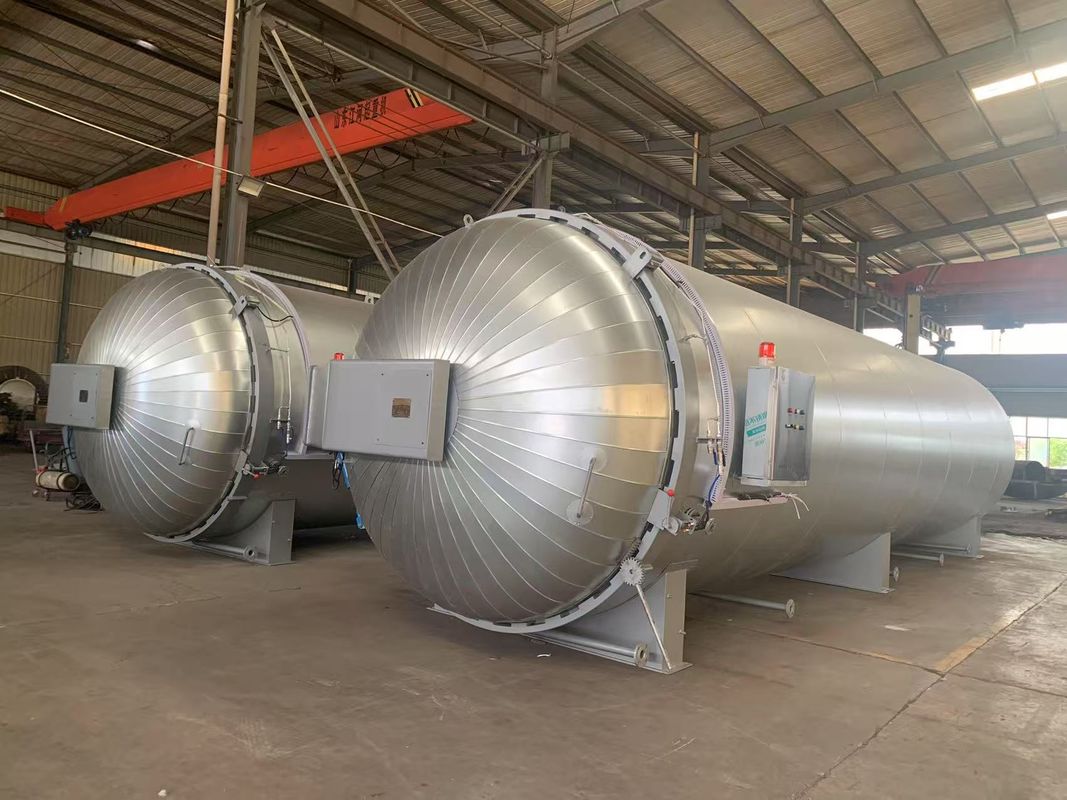 Sistema di blocco di sicurezza di autoclave per campi sportivi Controllo del vuoto indipendente Produzione Autoclave composita con nucleo del motore