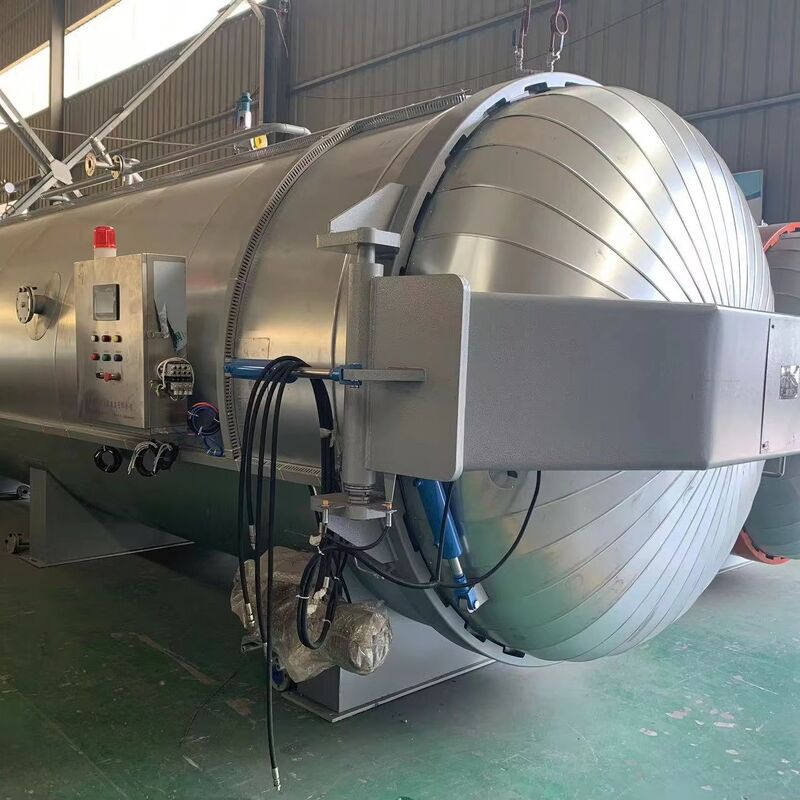 Autoclave completamente automatico per la polimerizzazione di compositi in fibra di carbonio per la rigenerazione di gomma sottovuoto