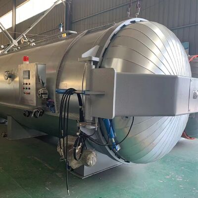 Autoclave completamente automatico per la polimerizzazione di compositi in fibra di carbonio per la rigenerazione di gomma sottovuoto