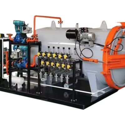 Macchina per sedili in fibra di carbonio pre-impregnata sottovuoto CE Autoclave composita ad alta pressione Serbatoio a doppia parete Motore Grande capacità ad alta temperatura