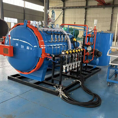 Certificato CE Verticale Hot Press Motore autoclave Acciaio inossidabile Prodotti sportivi usati Formativo composito Riscaldamento rapido Risparmio energetico
