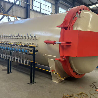 Autoclave ad alta precisione verificata CE applicata nella lavorazione di materiali fotovoltaici Uscita di pressione stabile Resistente all'usura