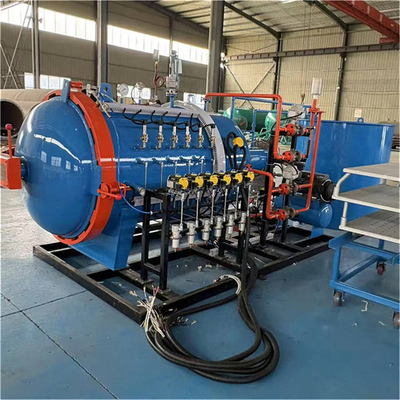 Sistema di polimerizzazione automatico ad alta pressione per autoclave composita con controllo della temperatura per preimpregnati in fibra di carbonio in ambito aerospaziale