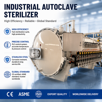 Autoclave Composito per Polimerizzazione Fibra di Carbonio Autoclave per Compositi Eolici Lavorazione Laminati Compositi